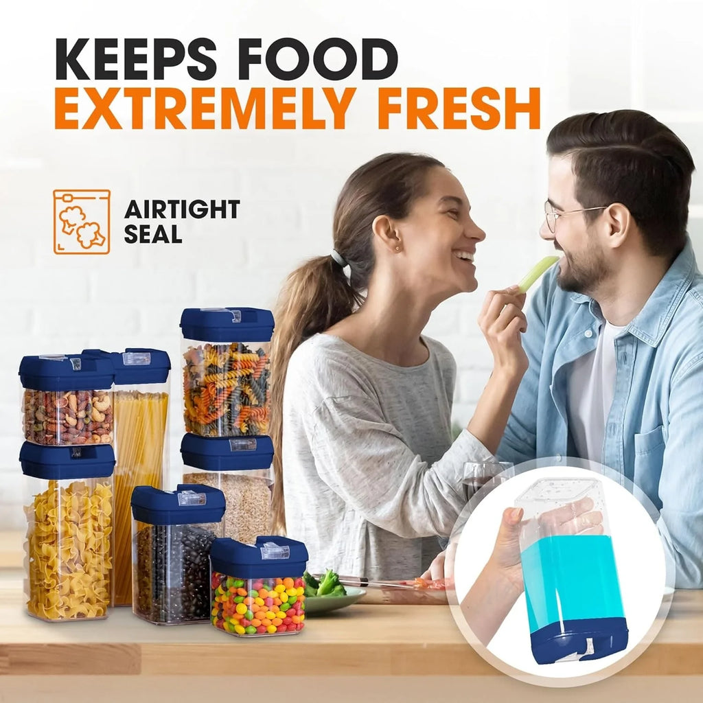 Cheer Collection 7-piece Stackable Airtight Food Storage Container Set