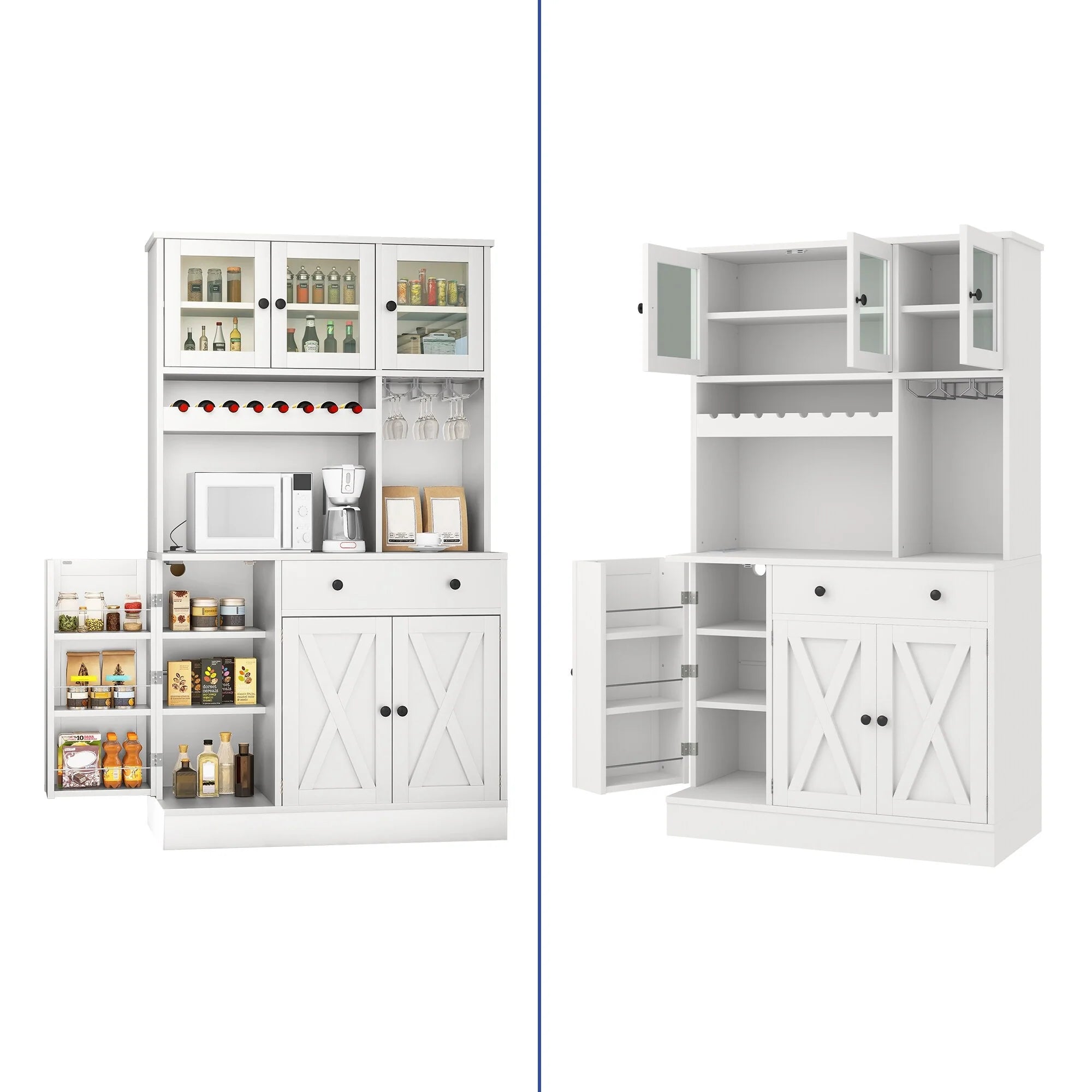 71'' Kitchen Pantry Storage Cabinet - 71"
