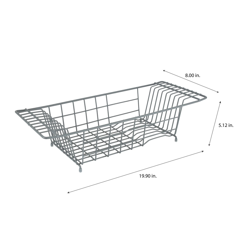 Kitchen Details Grey Over-the-sink Dish Rack - 19.92" x 7.99" x 5.12"