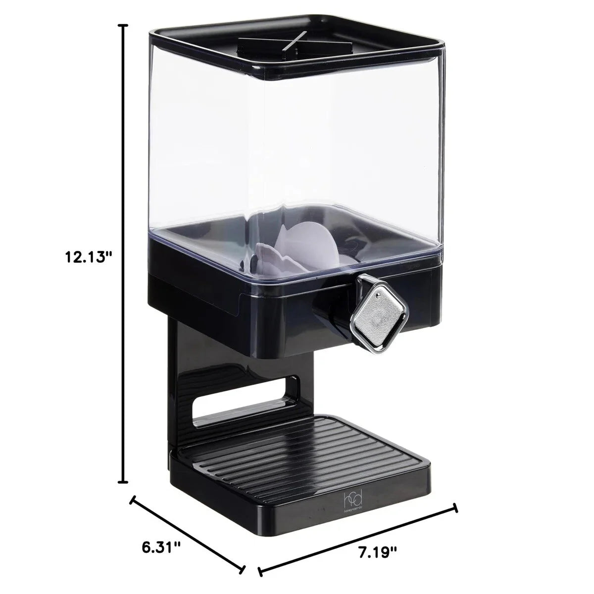ColourTreeUSA 3.5L Single or Double Square Commercial Dry Food Dispenser