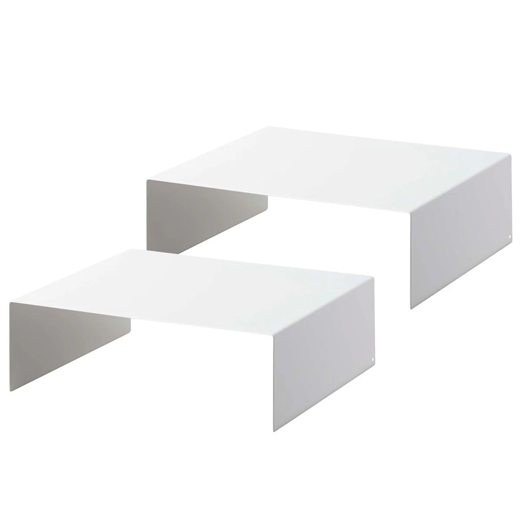 Yamazaki Home Riser Shelf (Set of 2), Steel, Holds 4.4 lbs.