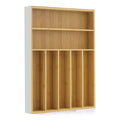 JoyJolt 7 Compartment Bamboo Drawer Organizer
