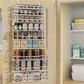 9Tier Over The Door Pantry Organizer Rack Metal Pantry Organization - 6"D x 16"W x 74.8"H