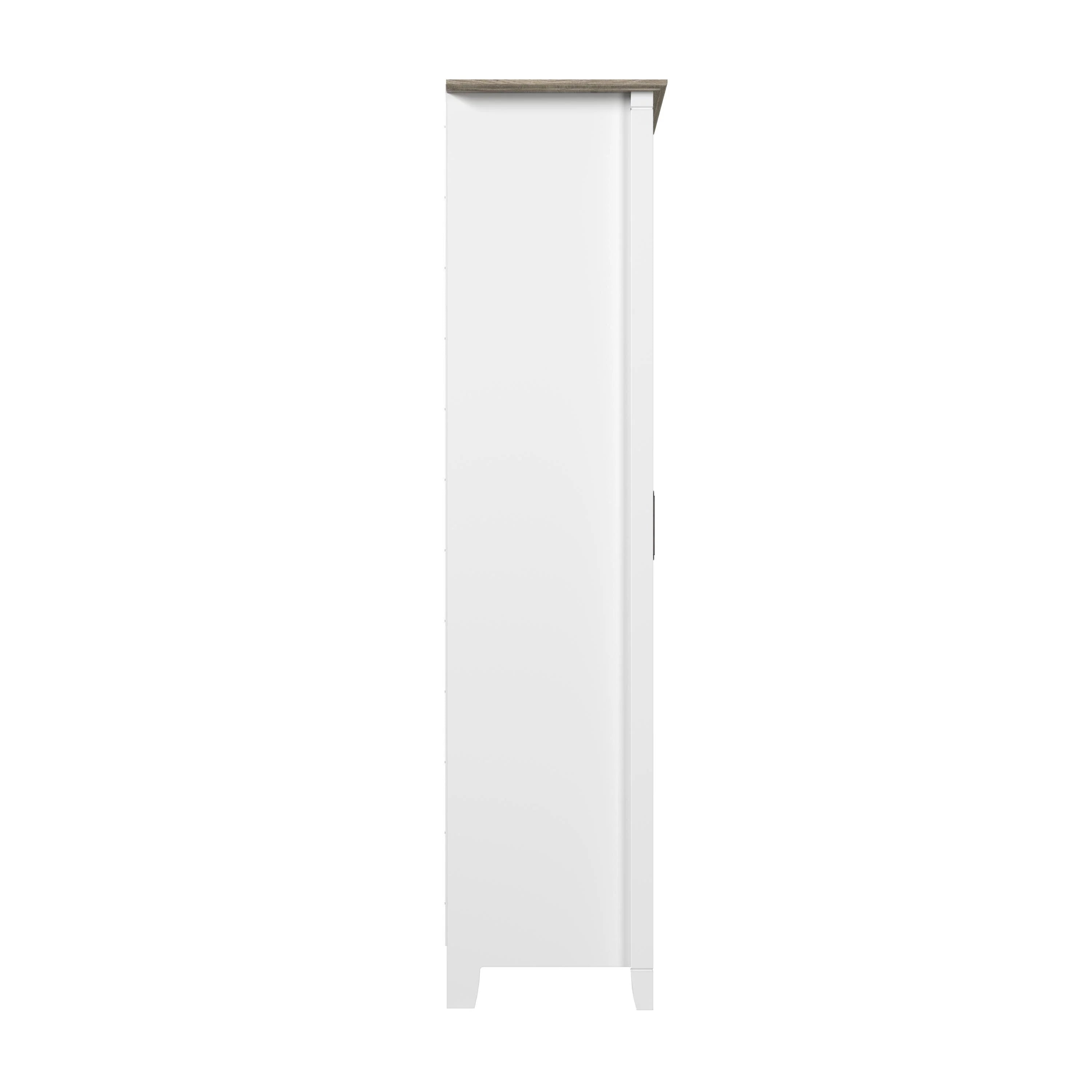 Key West Tall Kitchen Pantry Cabinet with Doors by Bush Furniture