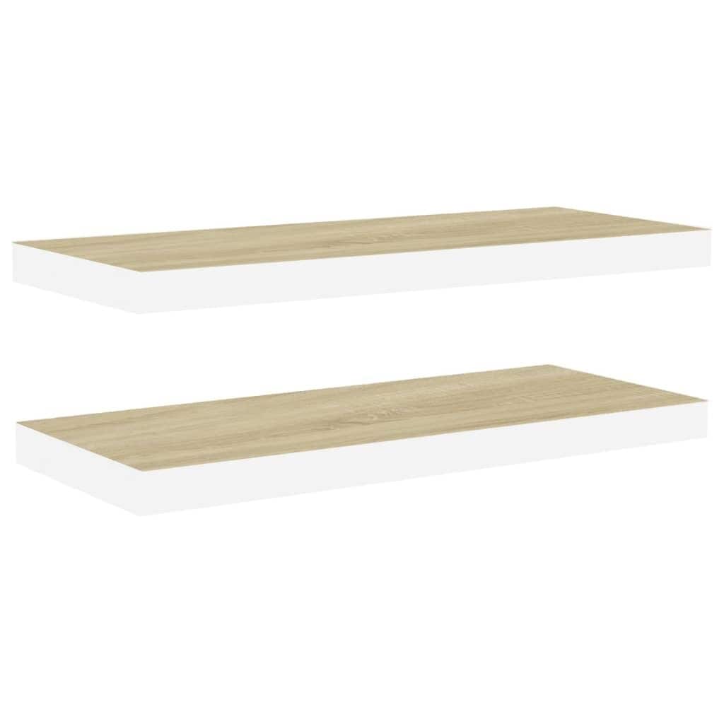 Floating Wall Shelves 2 pcs 23.6"x9.3"x1.5" MDF - 23.6" x 9.3" x 1.5" (L x W x H)