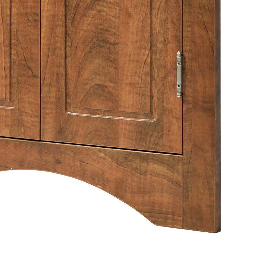 Modern Stylish Triangle Corner Storage Cabinet with Two Adjustable Internal Shelves