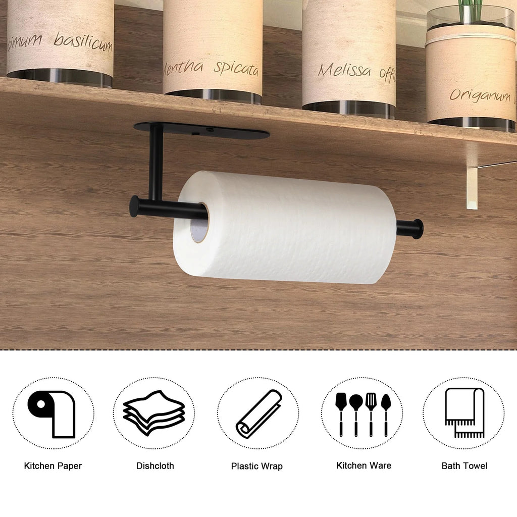 2 Pack Paper Towel Holder Under Cabinet - 2PCS