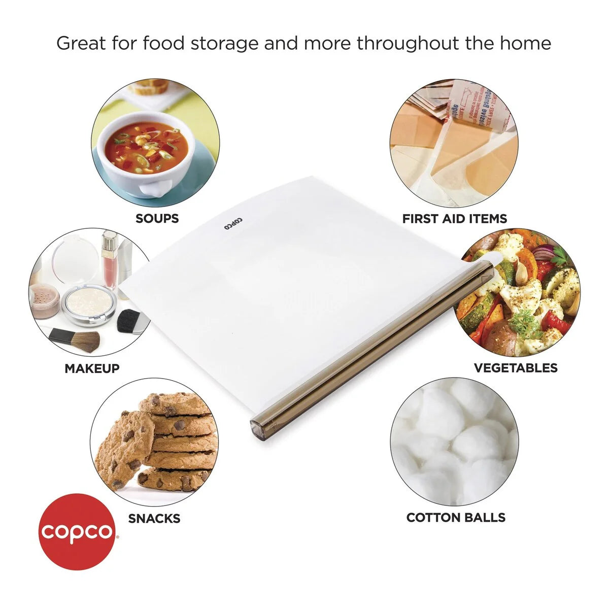 Copco Silicone Food Grade Reusable Storage Bag