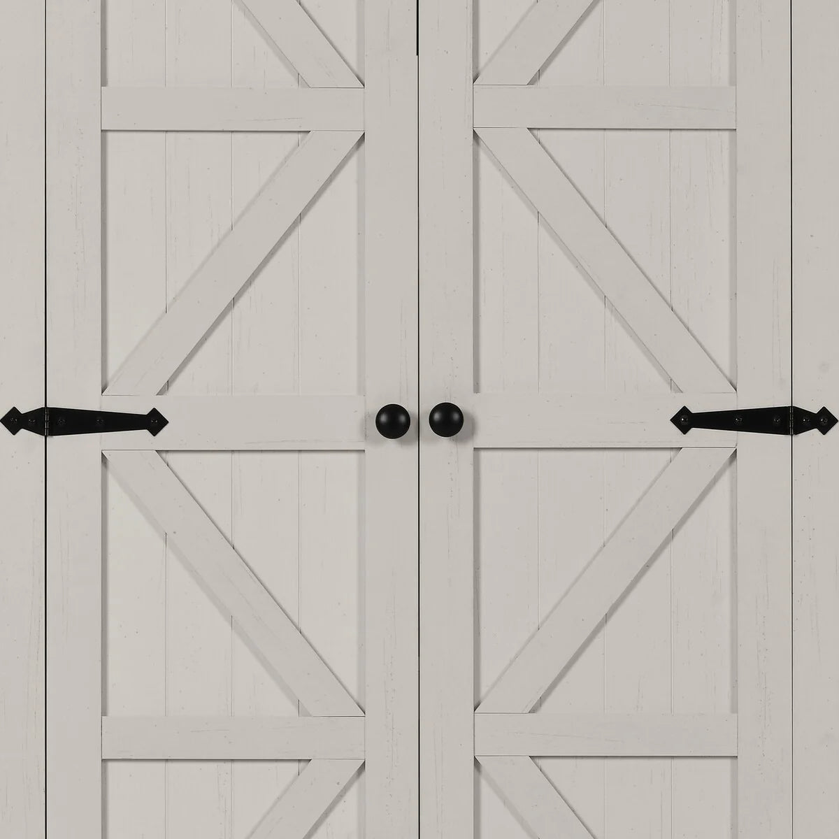 64" Farmhouse Tall Kitchen Pantry Storage Cabinet with 2 Drawers & Doors