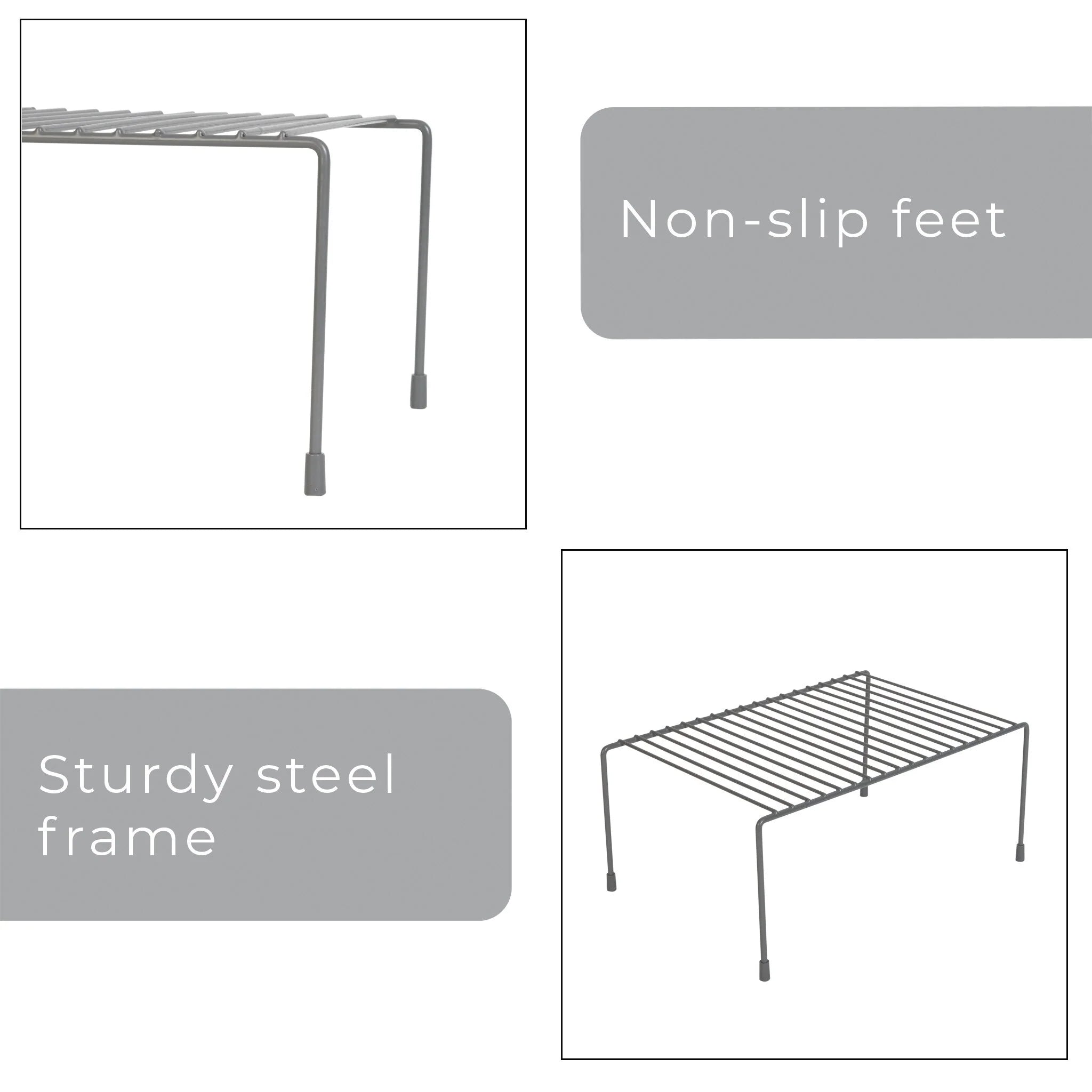 Smart Design Cabinet Storage Shelf Rack - 8.5 x 13.25 inch