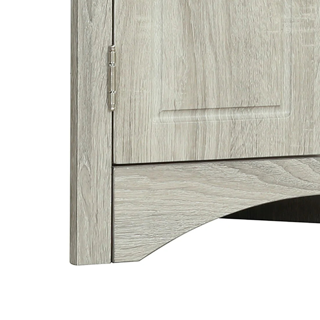 Modern Stylish Triangle Corner Storage Cabinet with Two Adjustable Internal Shelves