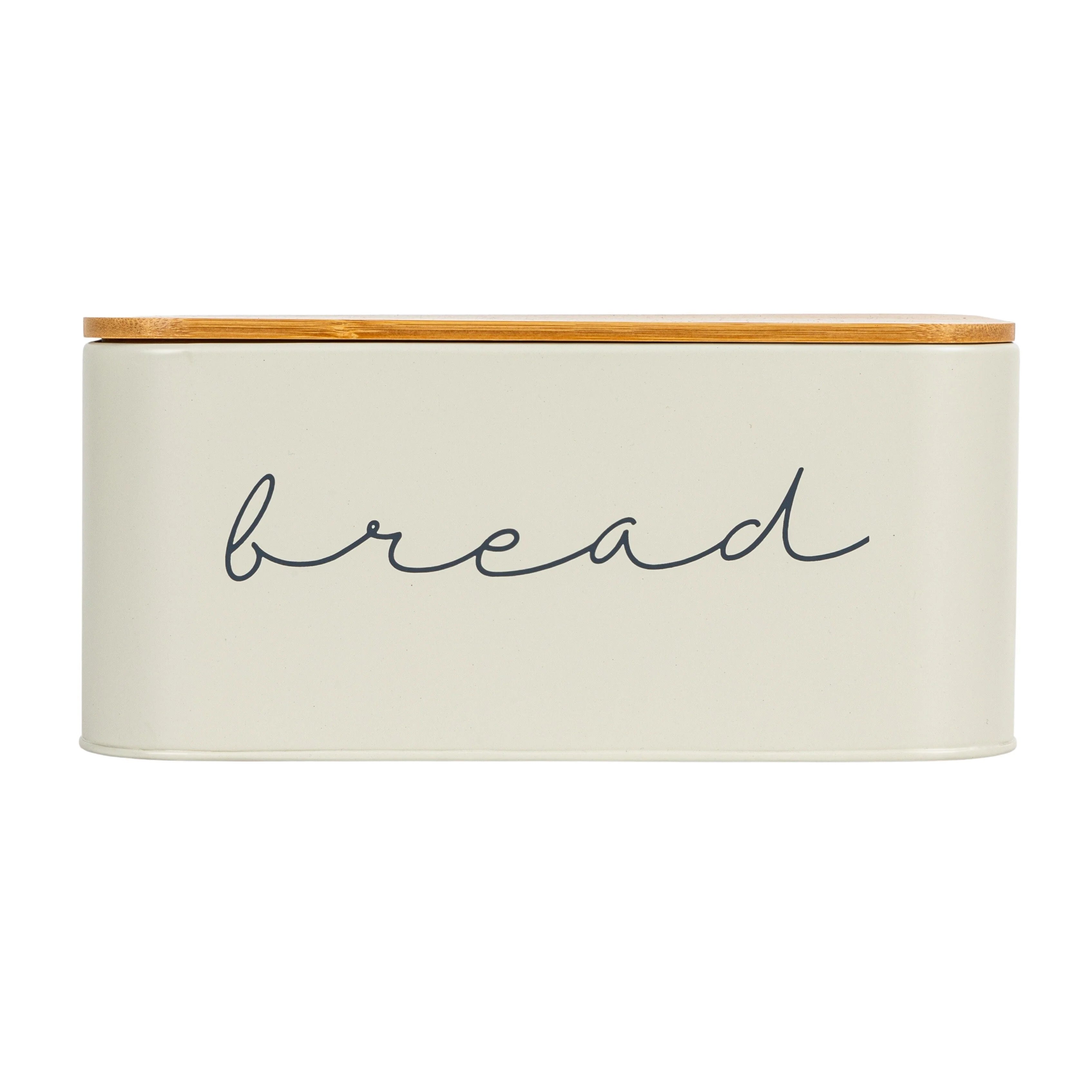 Metal "Bread" Bin with Bamboo Lid