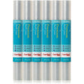 Con-Tact Brand Premium Plus Heavy Duty Non-Adhesive Shelf and Drawer Liner, 16" x 4', Ribbed Clear, (6 Rolls) - "16x4"