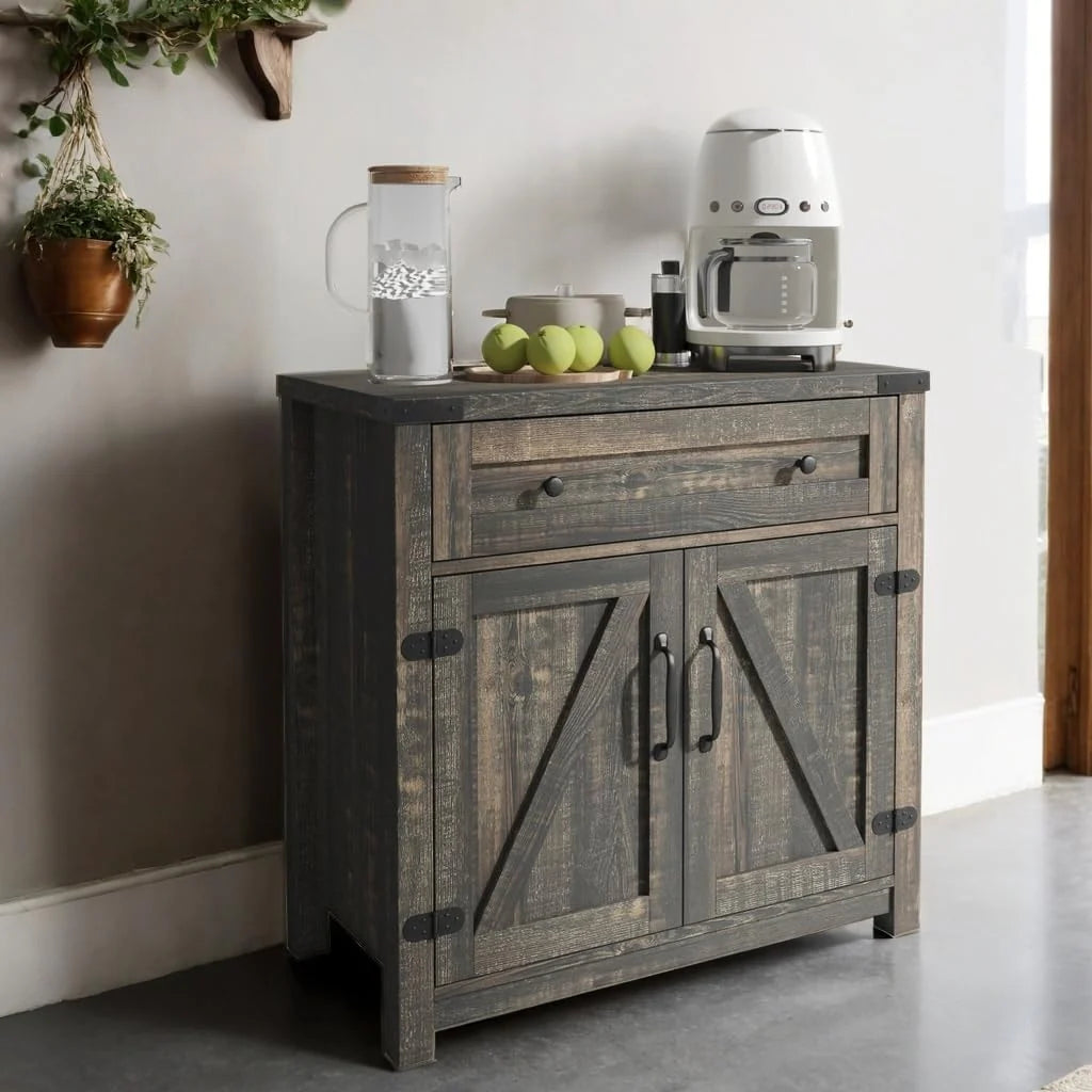 Farmhouse Cabinet with Drawers and Doors 31.5 inch - 15.75"D x 31.5"W x 31.5"H