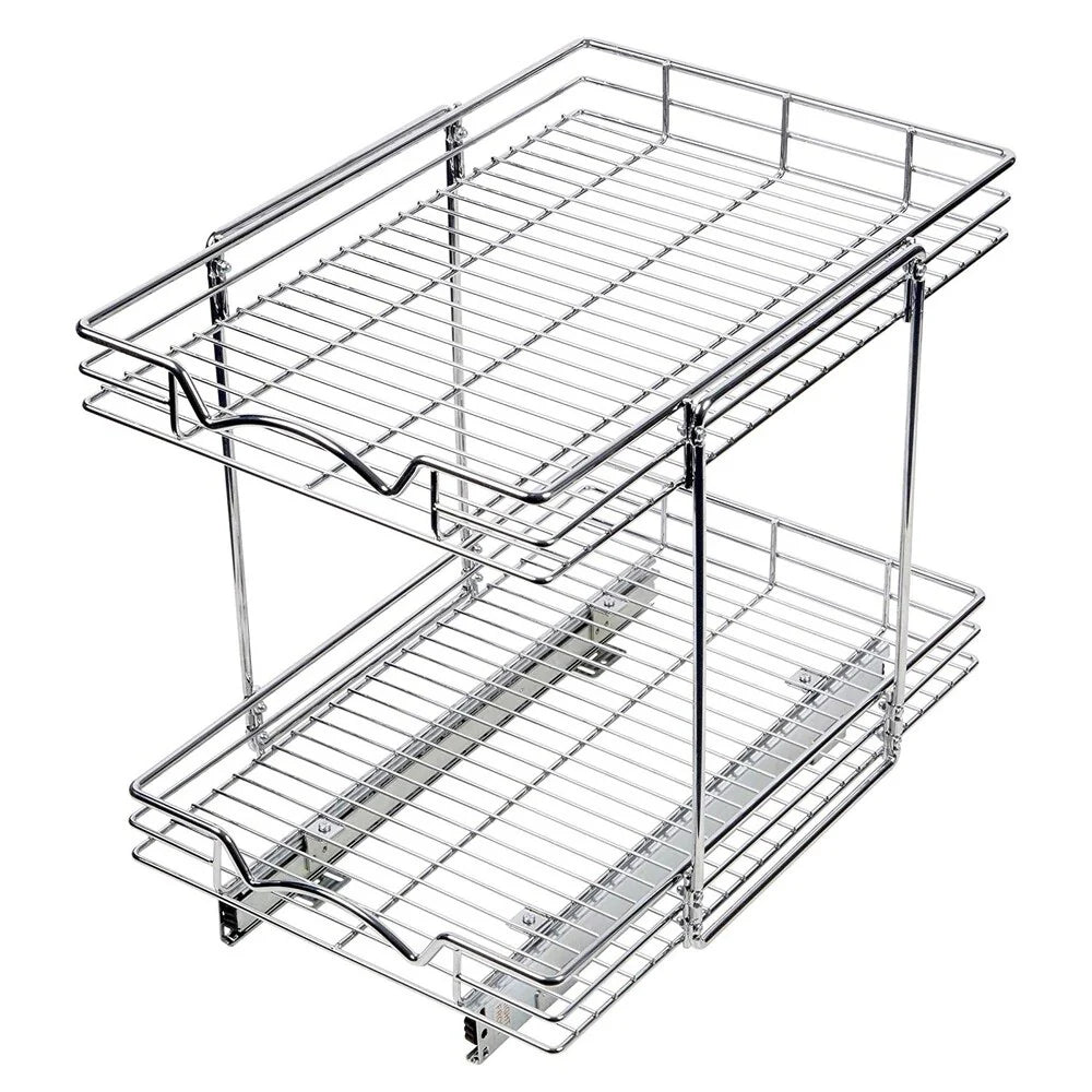 Slide Cabinet Organizer -14"Wx21"Dx17-3/4"H, Min 15-1/2" Cabinet width