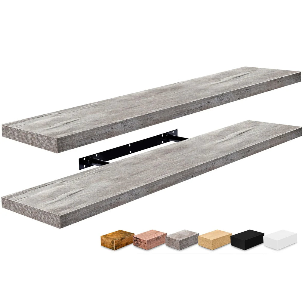 Sorbus Long Floating Shelves for Wall Set of 2 - 35"L x 9"W x 1.5"H
