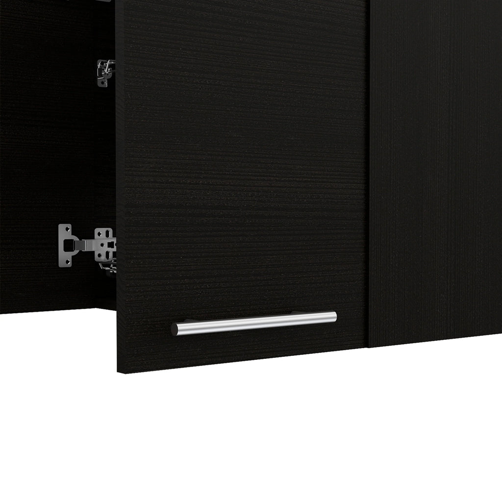 FM Furniture Sitka Wall Cabinet, Two Spacious Divisions