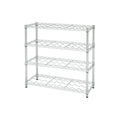 TRINITY EcoStorage® 4-Tier 36x14x34.5 Commercial Wine Rack, NSF, Chrome