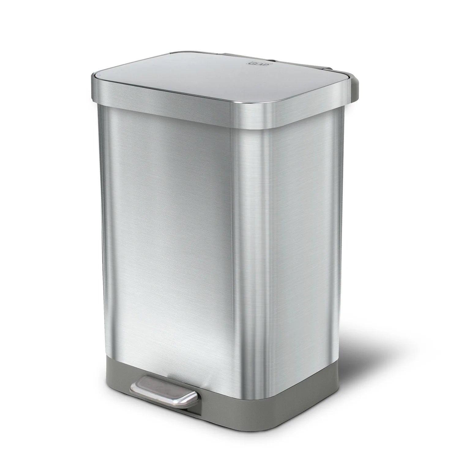 Glad All Stainless Steel Step-on Kitchen Trash Can