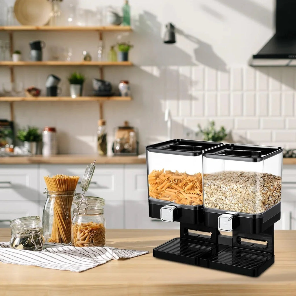 ColourTreeUSA 3.5L Single or Double Square Commercial Dry Food Dispenser