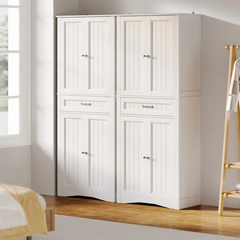 71''Kitchen Pantry Storage Cabinet, Storage Cabinet Buffet, Freestanding Kitchen Storage Cabinet with 4 Adjustable Shelves