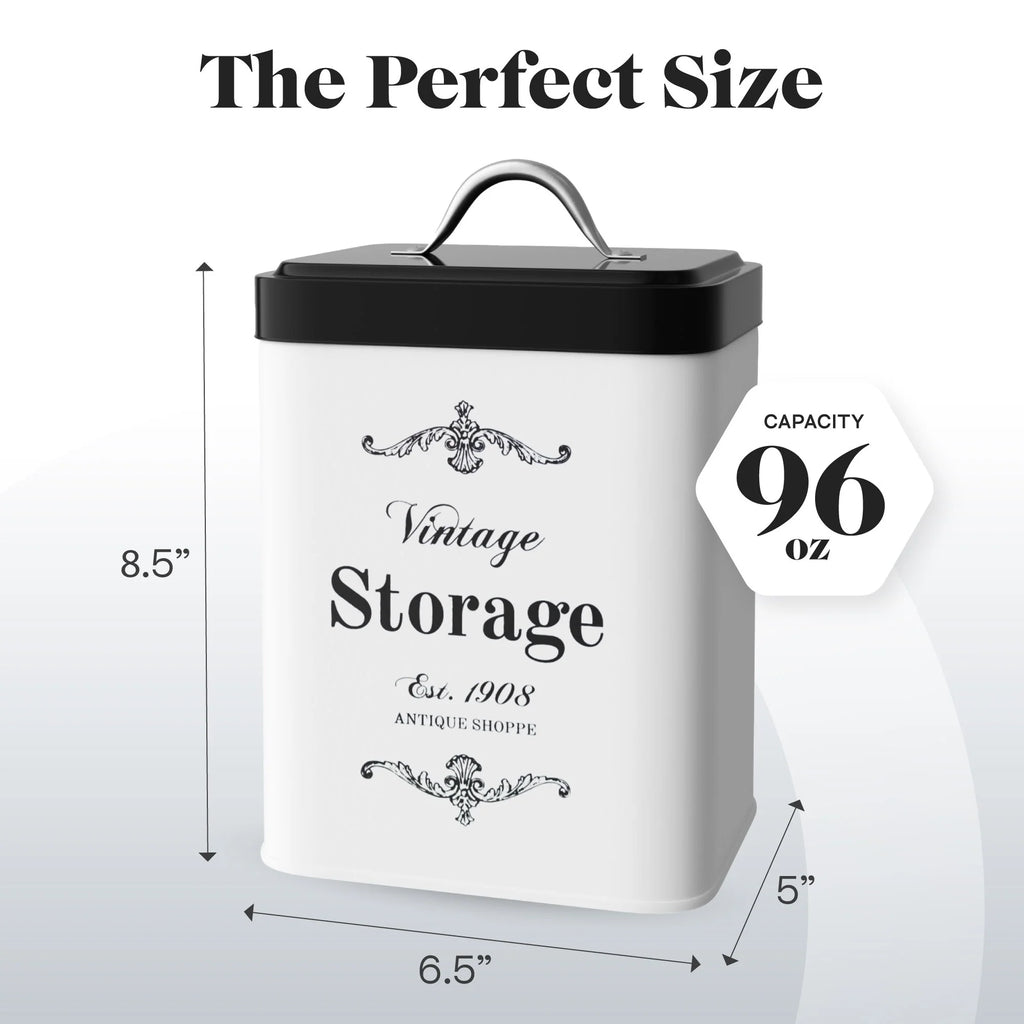 Amici Home Antique Shoppe Vintage Metal Canister