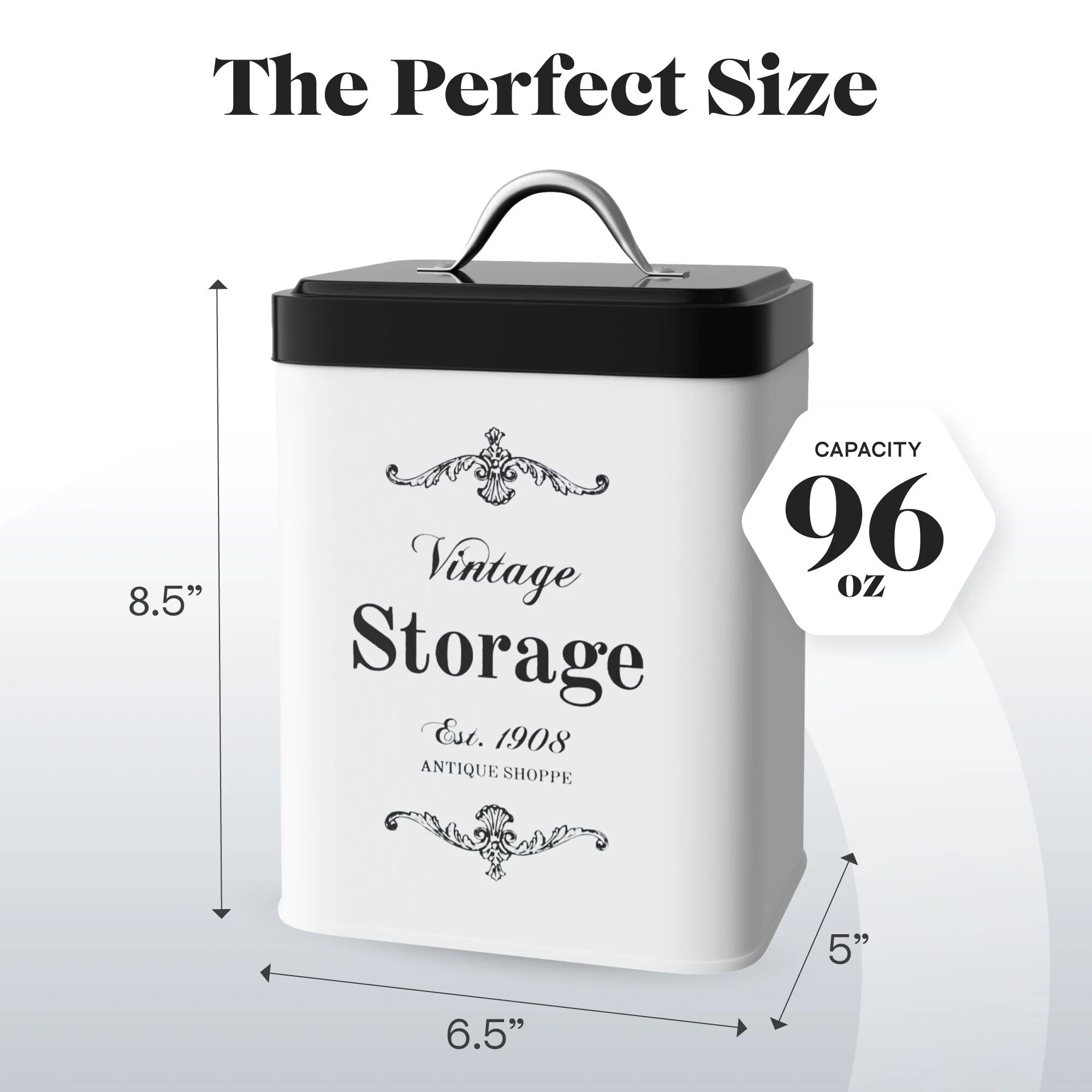Amici Home Antique Shoppe Vintage Metal Canister