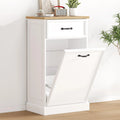 Kitchen Tilt Out Trash Can Cabinet with Drawer