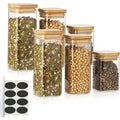 Berkware Mini Glass Jar Set with Bamboo Lids