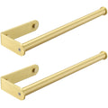 Wall Mount Paper Towel Holder Bulk- Self-Adhesive Under Cabinet (2 Pieces)