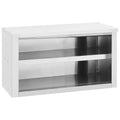 vidaXL Kitchen Wall Cabinet 35.4" x 15.7" x 19.7" Stainless Steel