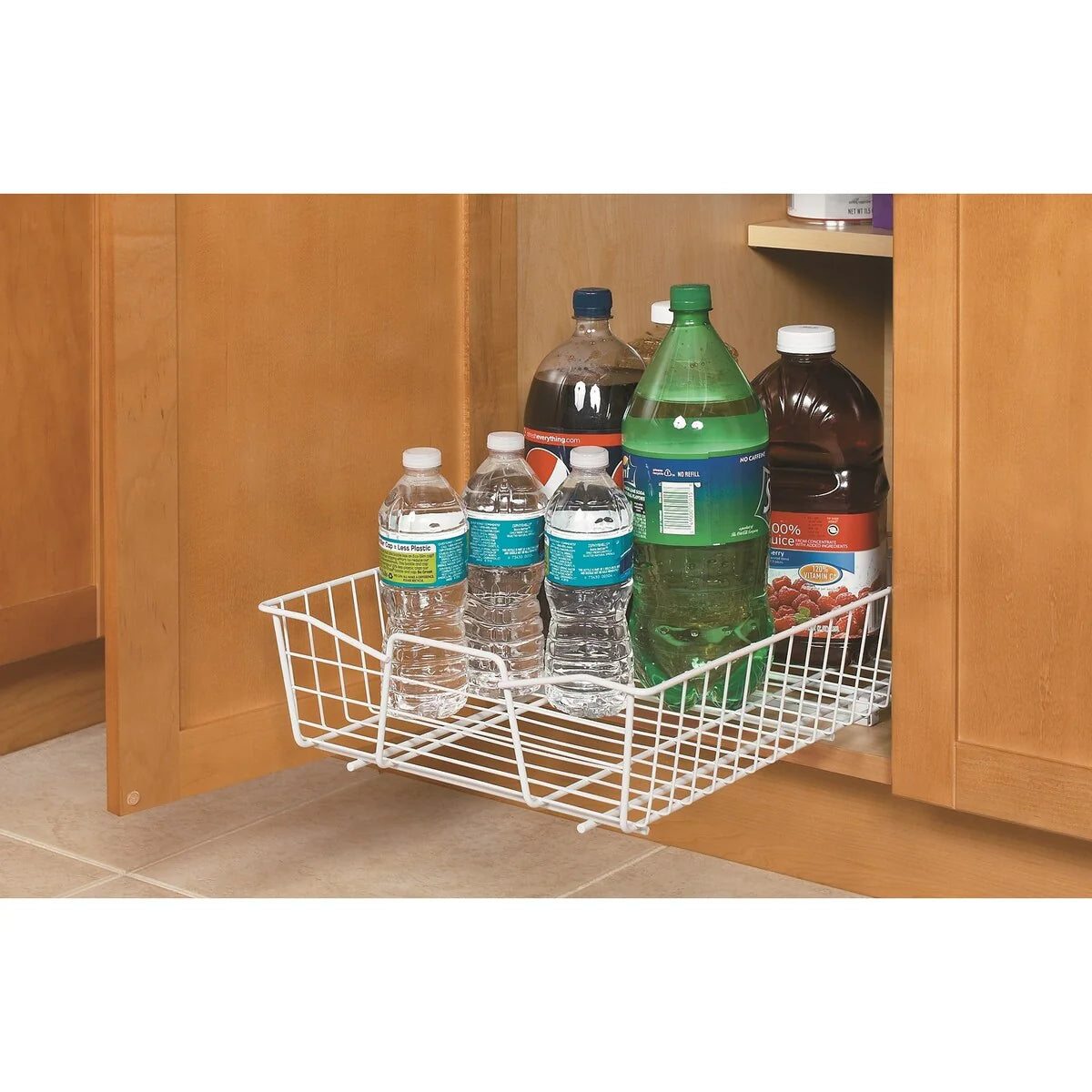 ClosetMaid White Finish 14 in. Pull Out Cabinet Organizer