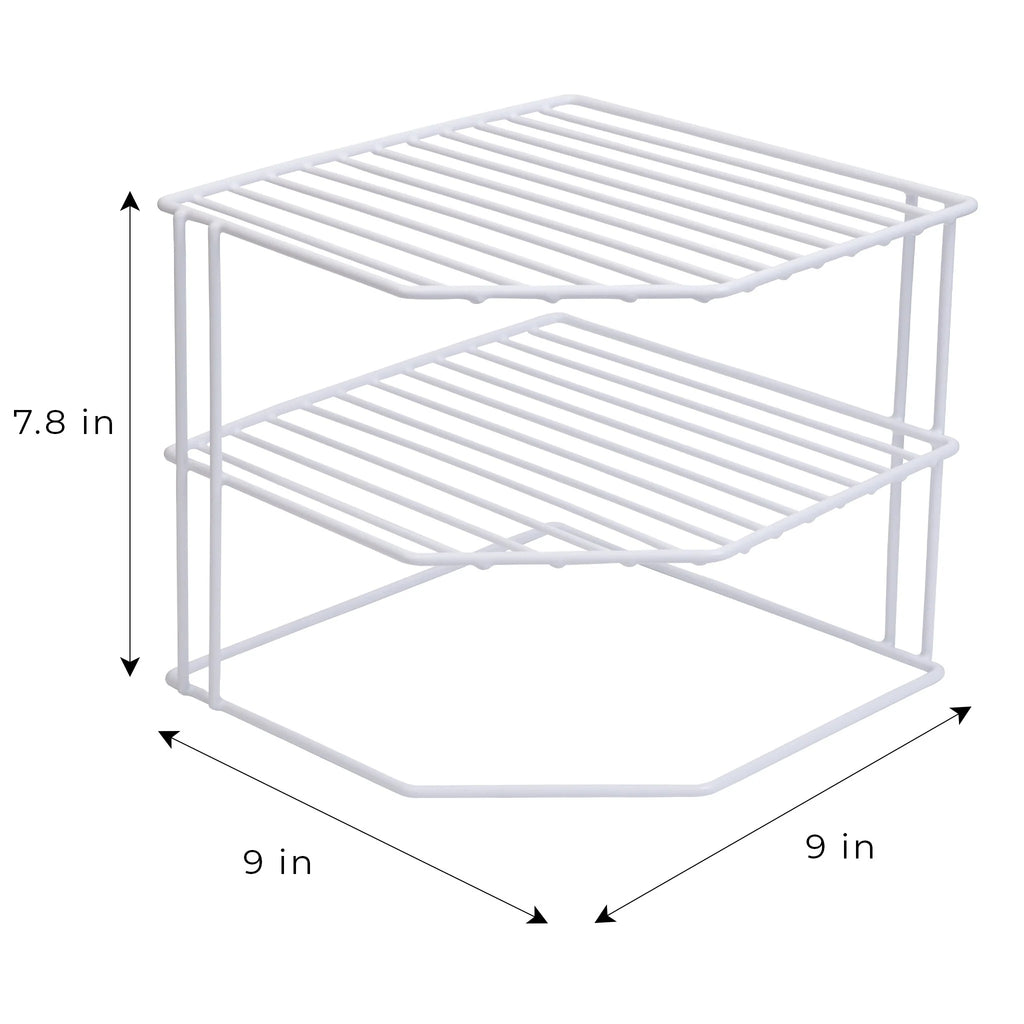 Smart Design 3-Tier Kitchen Corner Shelf Rack