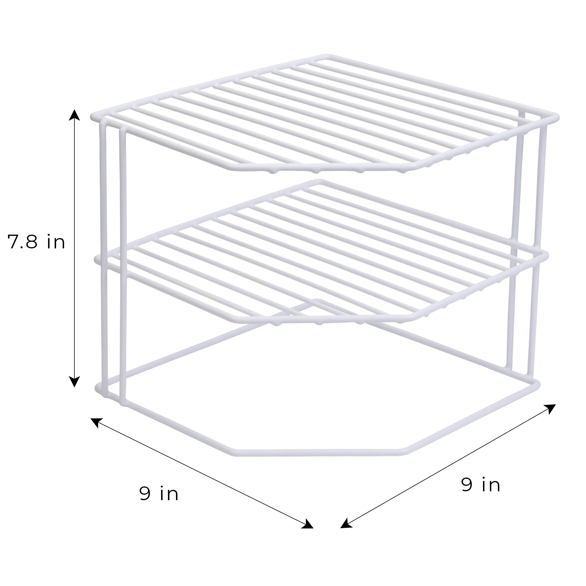 Smart Design 3-Tier Kitchen Corner Shelf Rack
