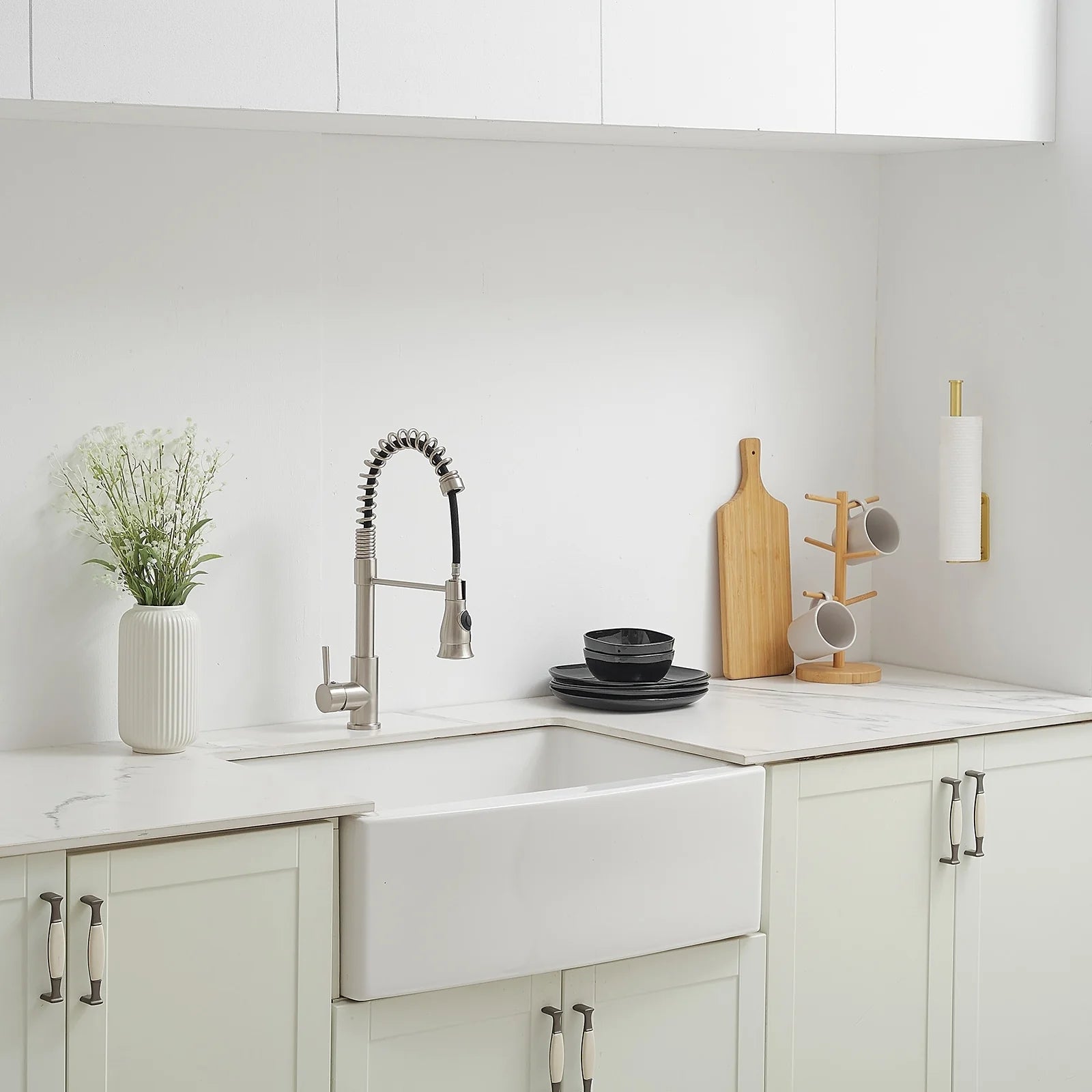 Wall Mount Paper Towel Holder Bulk- Self-Adhesive Under Cabinet (2 Pieces)