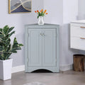 Modern Stylish Triangle Corner Storage Cabinet with Two Adjustable Internal Shelves