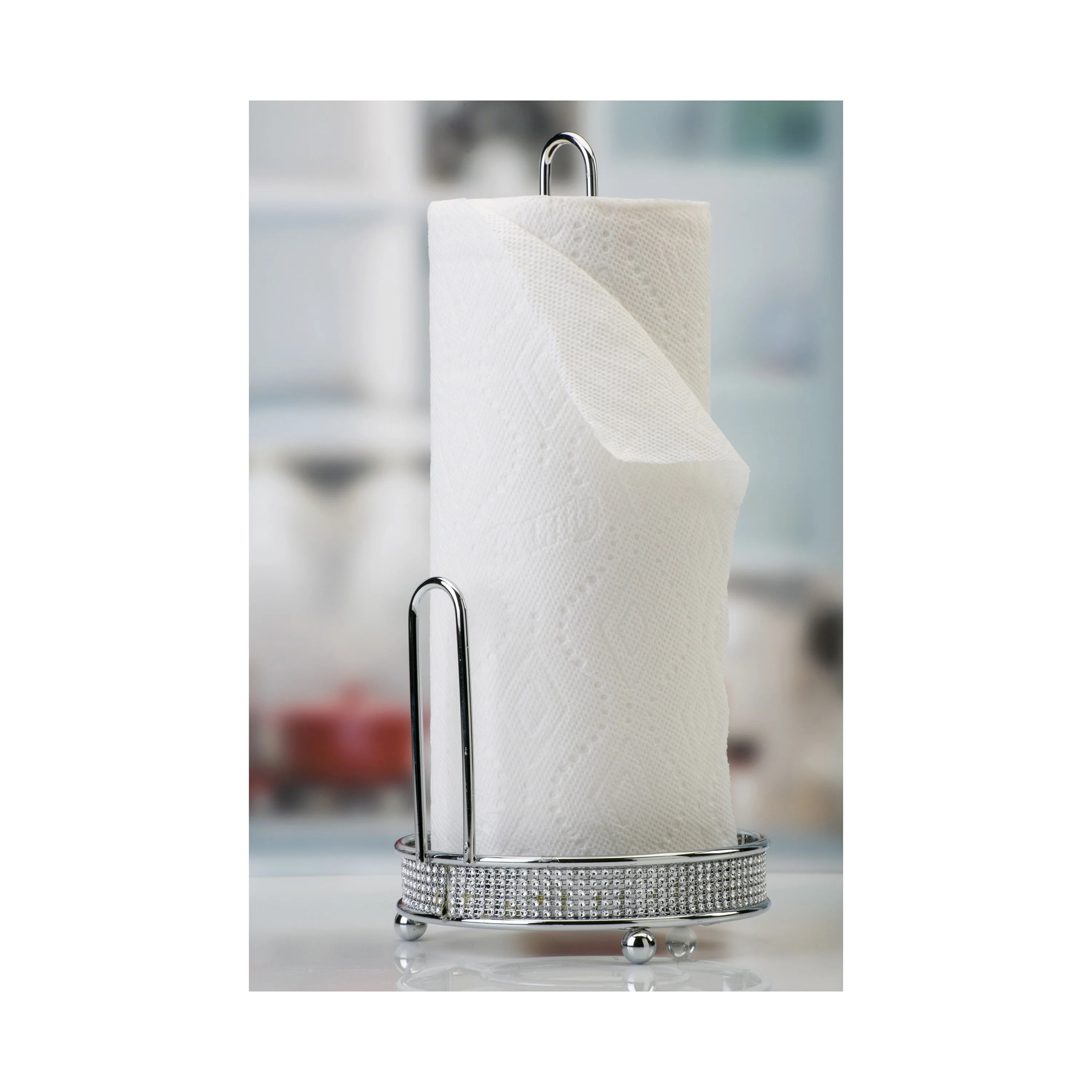 Kitchen Details Chrome Paper Towel Holder - 6.3" x 6.1" x 12.99"