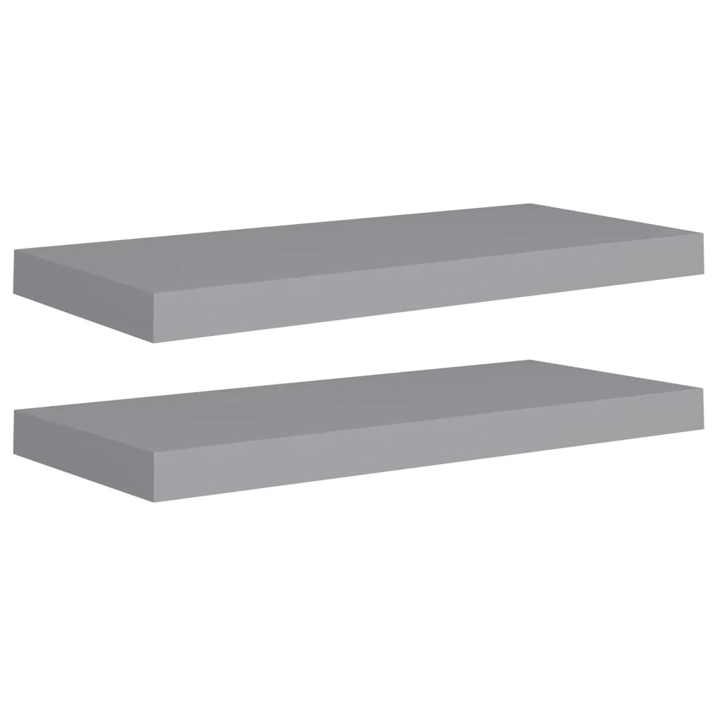 Floating Wall Shelves 2 pcs 23.6"x9.3"x1.5" MDF - 23.6" x 9.3" x 1.5" (L x W x H)