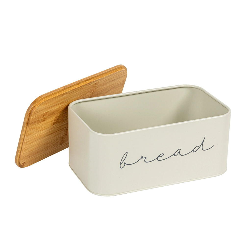 Metal "Bread" Bin with Bamboo Lid