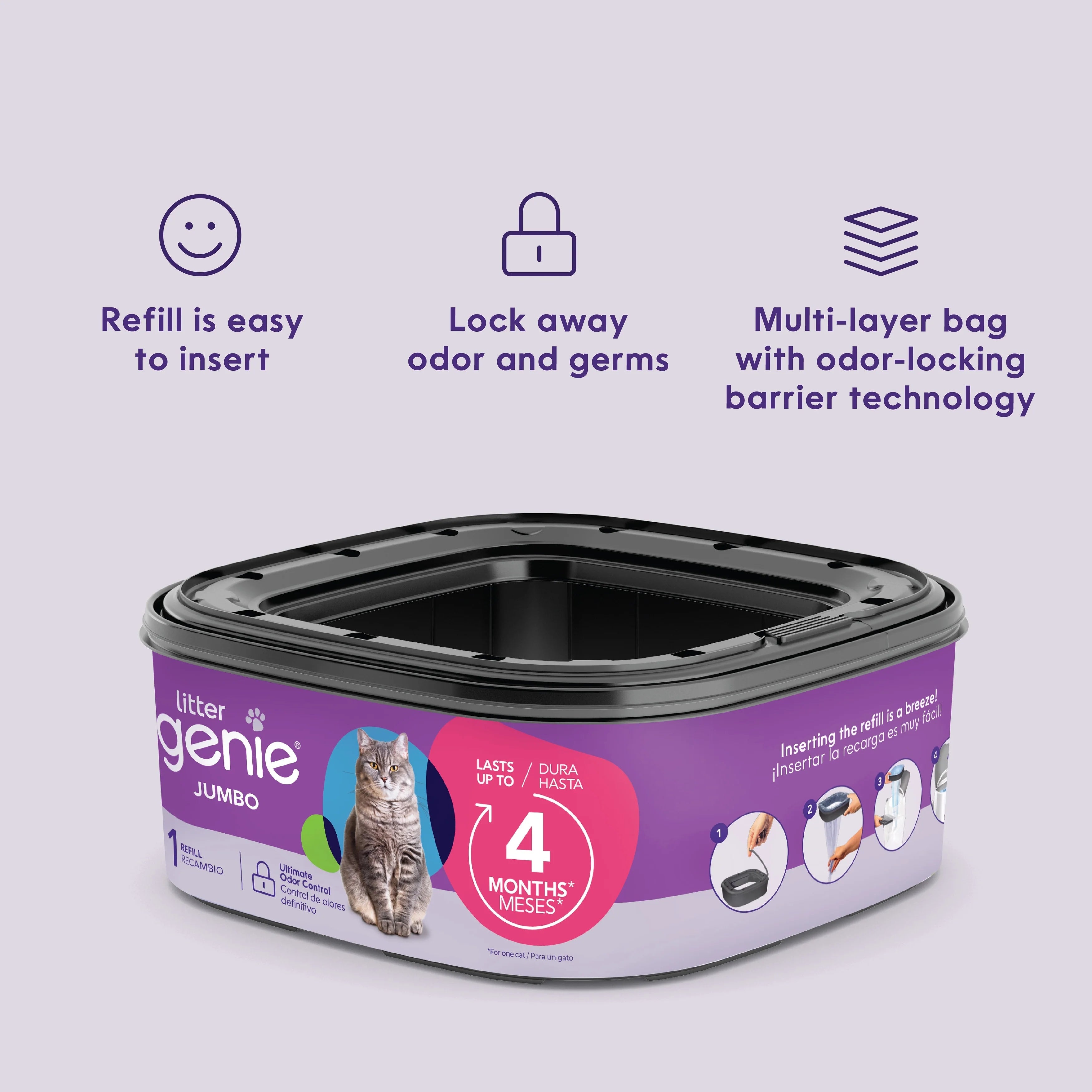 Litter Genie Jumbo Refill 2pk