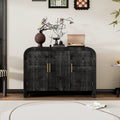 47.2''W Sideboard with Gold Handles and Adjustable Dividers - N/A
