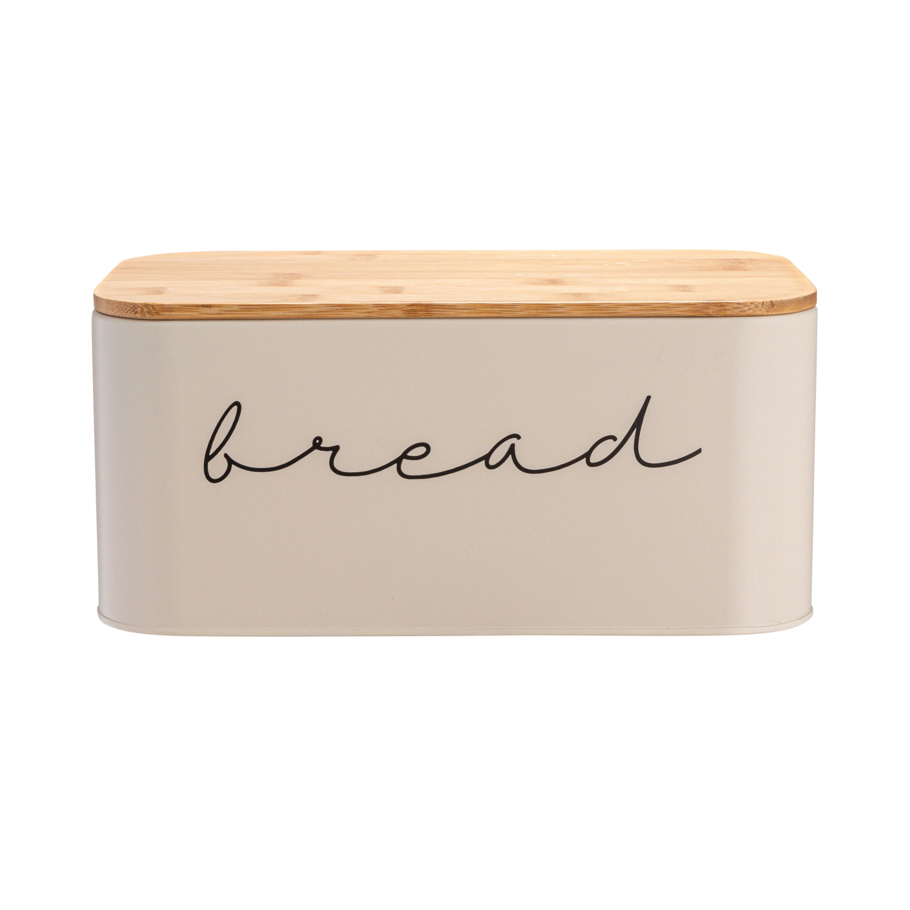 Metal "Bread" Bin with Bamboo Lid