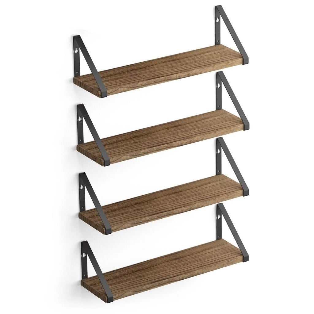 Wallniture Ponza 17inch Long, 4.5" Deep Wooden Shelves, Shelf for Kitchen