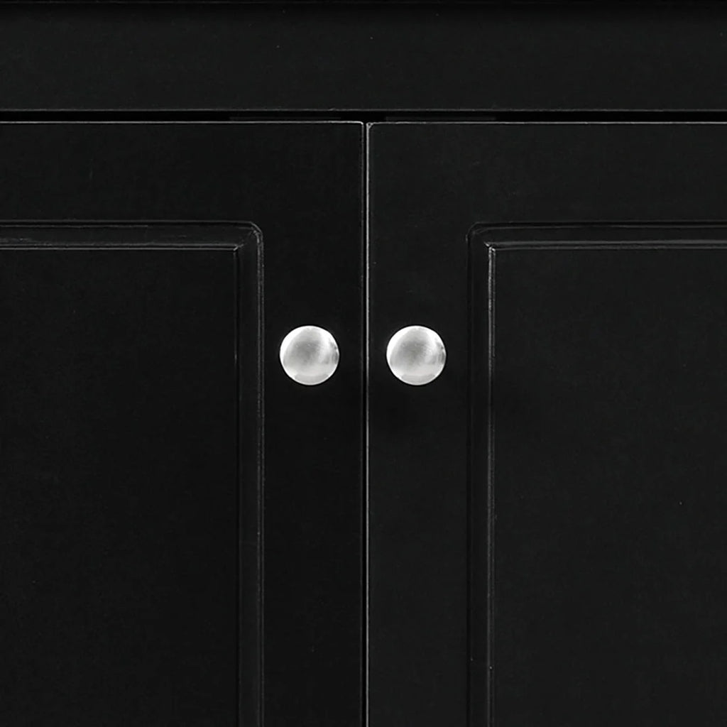 Modern Stylish Triangle Corner Storage Cabinet with Two Adjustable Internal Shelves