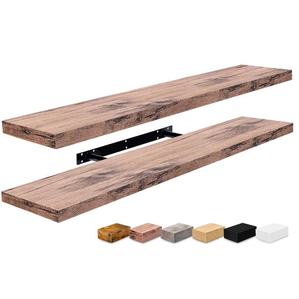 Sorbus Long Floating Shelves for Wall Set of 2 - 35"L x 9"W x 1.5"H