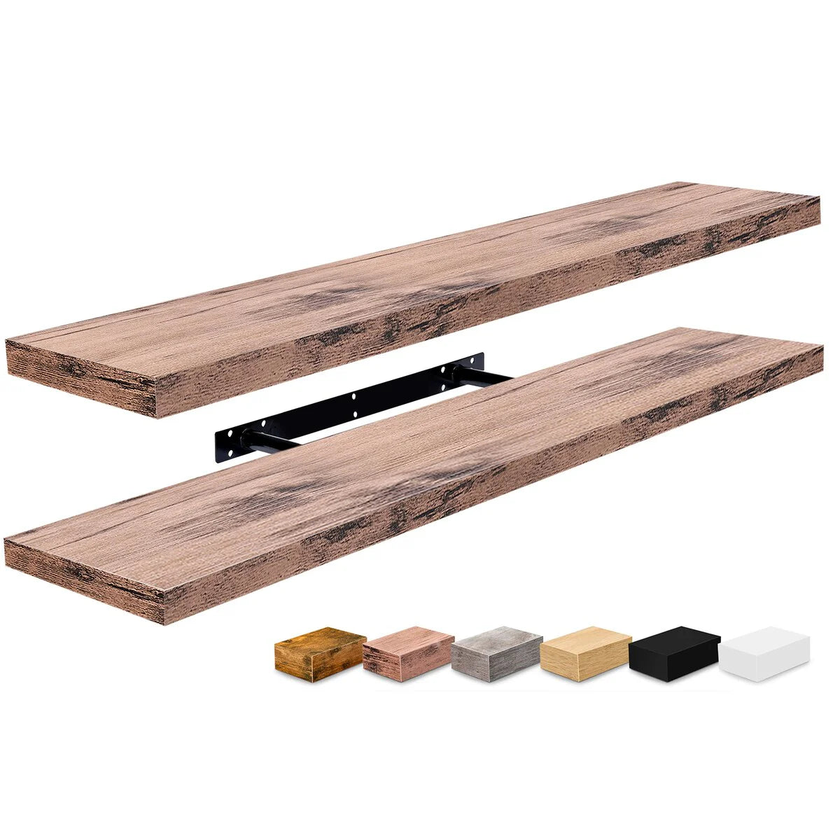 Sorbus Long Floating Shelves for Wall Set of 2 - 35"L x 9"W x 1.5"H