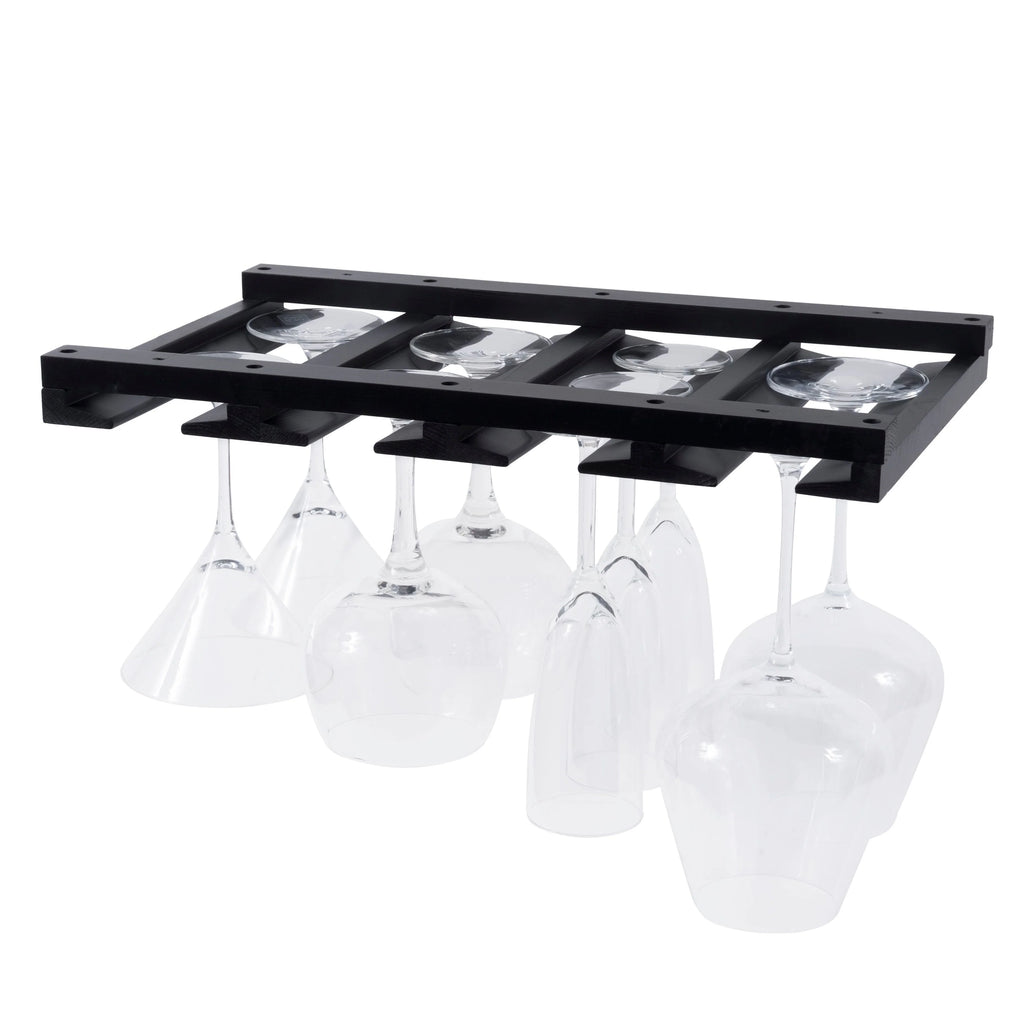 Rustic State Under Cabinet Wooden Stemware Rack Holder 17"x10"