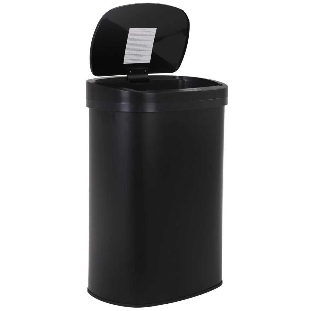 Motion Sensor 13 Gallon 50 Liter Stainless Steel Odorless Slim Trash Can by Furniture of America