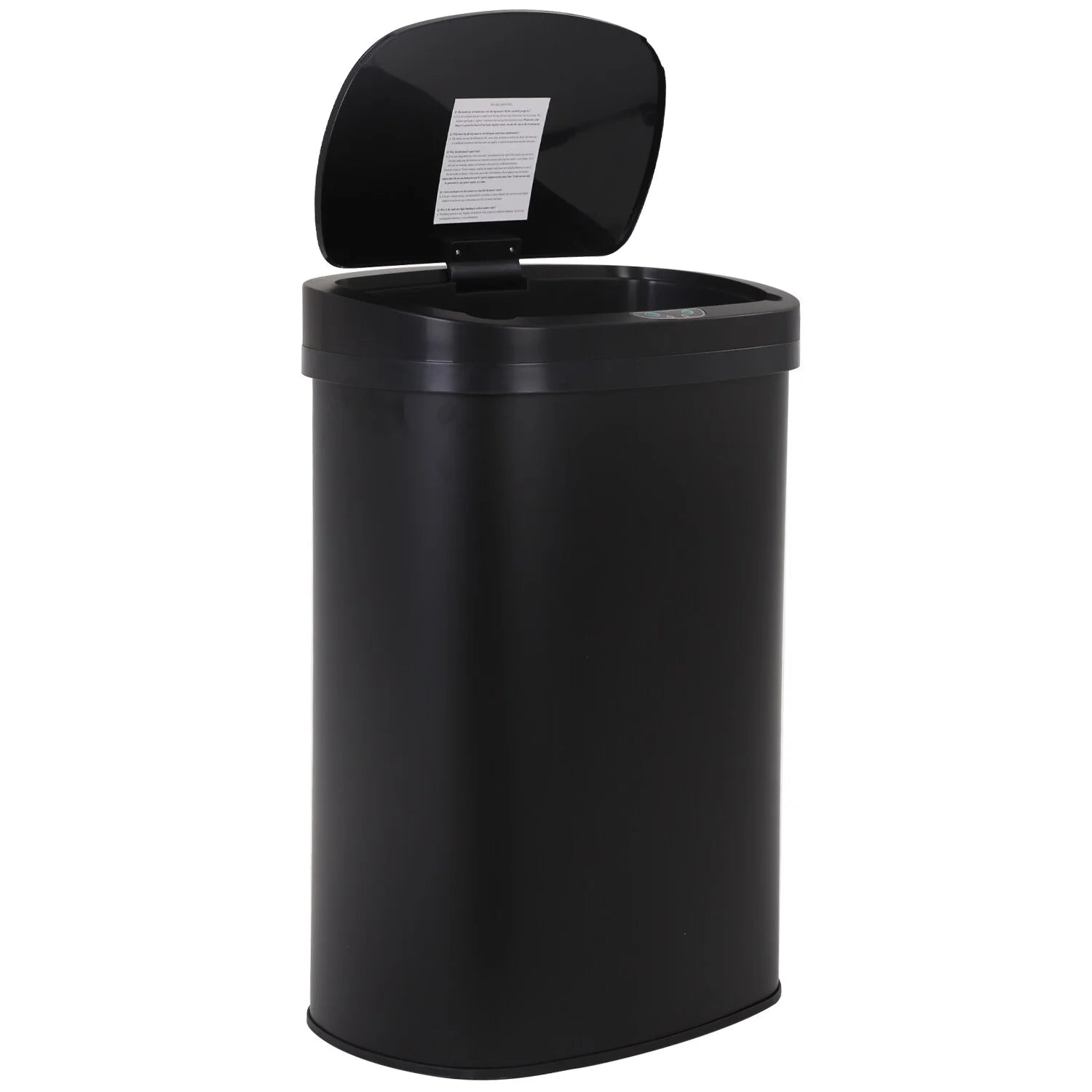 Motion Sensor 13 Gallon 50 Liter Stainless Steel Odorless Slim Trash Can by Furniture of America