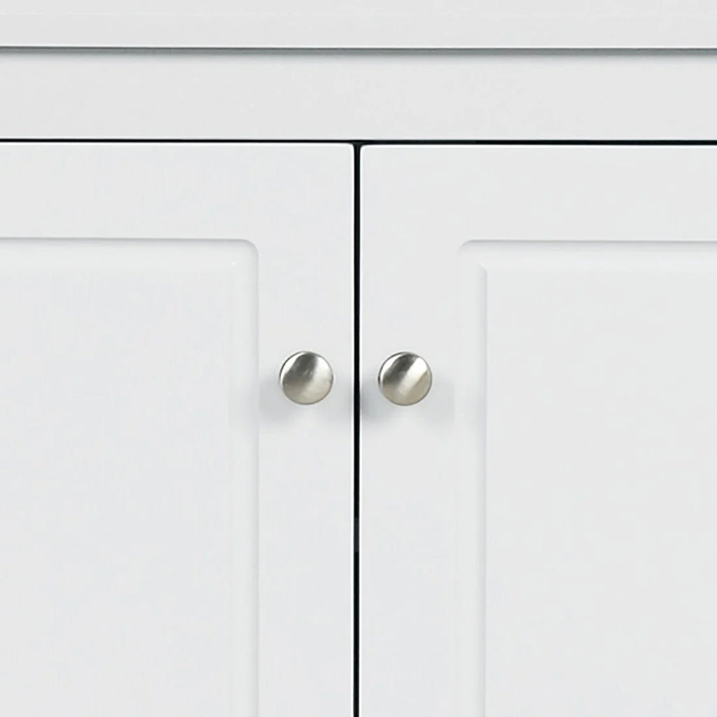Modern Stylish Triangle Corner Storage Cabinet with Two Adjustable Internal Shelves